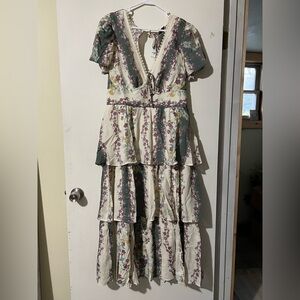 Floral Tiered Maxi Dress